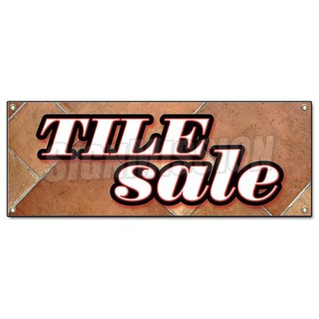 Signmission TILE SALE BANNER SIGN ceramic flooring floor signs installation installed B-Tile Sale